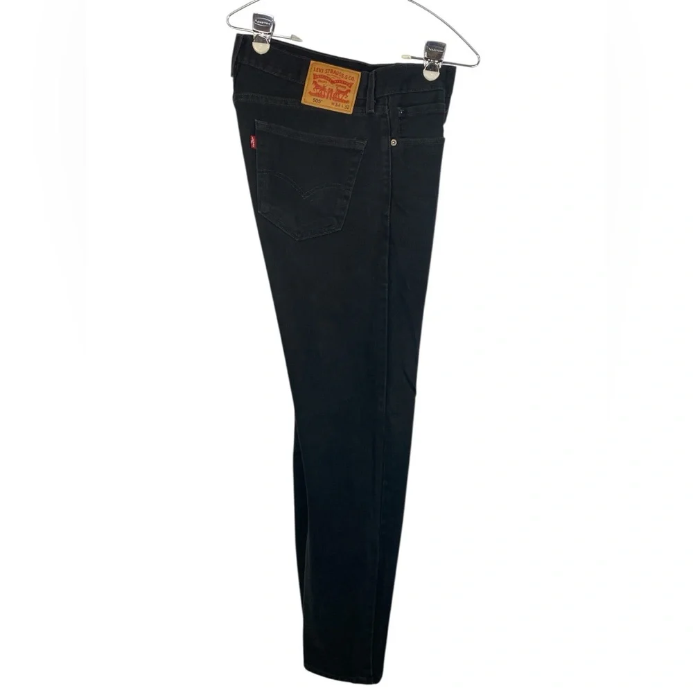 Levi’s 505 Classic Black Denim Jeans Men’s 34x32